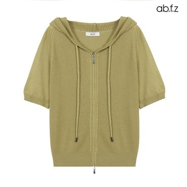 ab.f.z 매쉬 후드 집업 반팔 가디건 (AFY2GY34A)