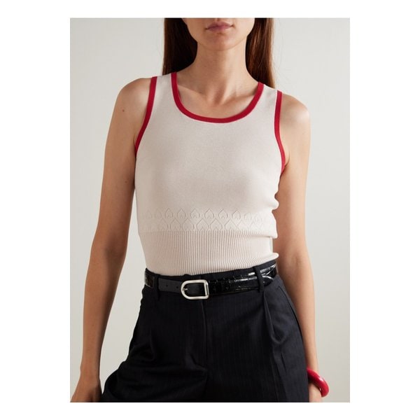 디앙슈 미자 크로커다일 이펙트 가죽 벨트 블랙 46376663162870978