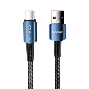 넥스원 ESSAGER 66w USB C타입 PD 고속충전케이블 2m_WB60601