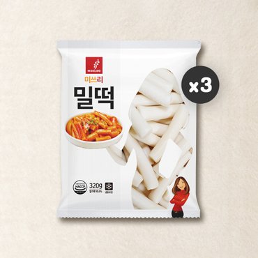 미쓰리 떡볶이용 밀떡 320g 3개