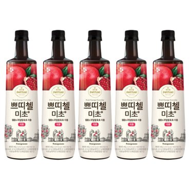  쁘띠첼 미초 석류 발효 식초 음료 900ml x 5개