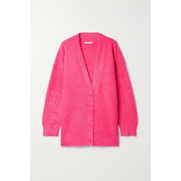 Barry Oversized Brushed Knitted Cardigan 핑크 1647597289236604