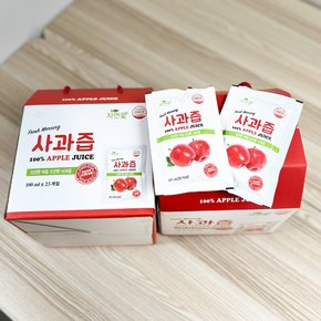 Fresh HACCP 인증 경북 의성 사과 100% 사과즙 100ml x50팩