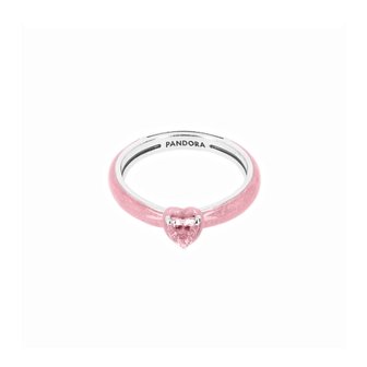  판도라 193088C02-50 미 핑크 샤크라 하트 링 반지