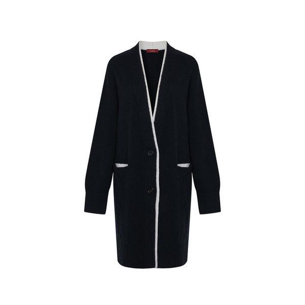 100% 캐시미어 비토리아 카디건