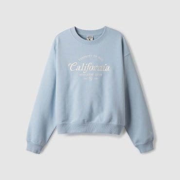 후아유 California Embroidery Sweatshirt WHMWE4921F