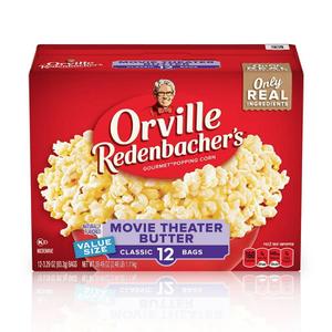  미국직구 Orville Redenbacher`s 오빌렌덴바커 무비씨어터 버터 팝콘 클래식 93g 12입