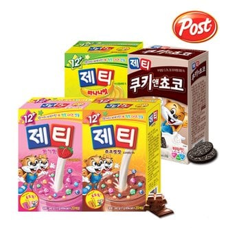 동서 [제티] 쵸코렛맛/딸기맛/바나나맛/쿠키앤쵸코맛 4종 중 4개 골라담기