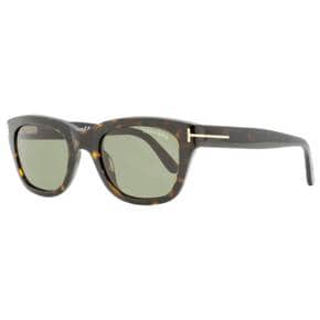 4489850 Tom Ford Uni Rectangular Sunglasses TF237 Snowdon 52N Dark Havana 52mm