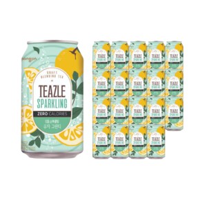 티즐 스파클링 유자그린티 340ml 20캔