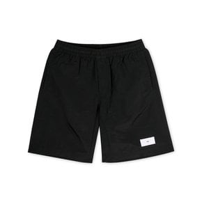 남성 로고 라벨 블랙 반바지 H63016 BLACK