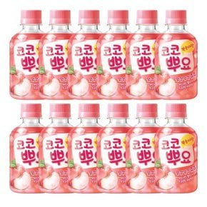 코코뿌요 복숭아 280ml x 12개