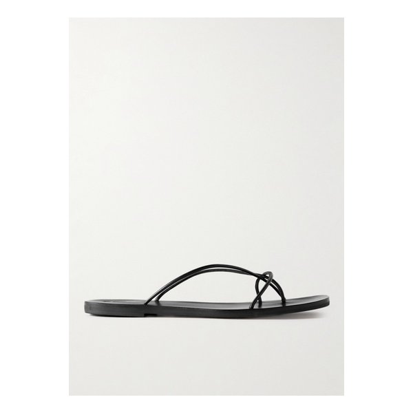 세인트 아그니 블랙 가죽 쏭달 샌들 1647597332363044