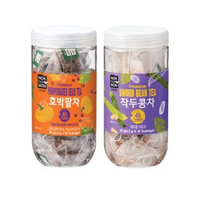 호박팥차 40T+작두콩차 40T