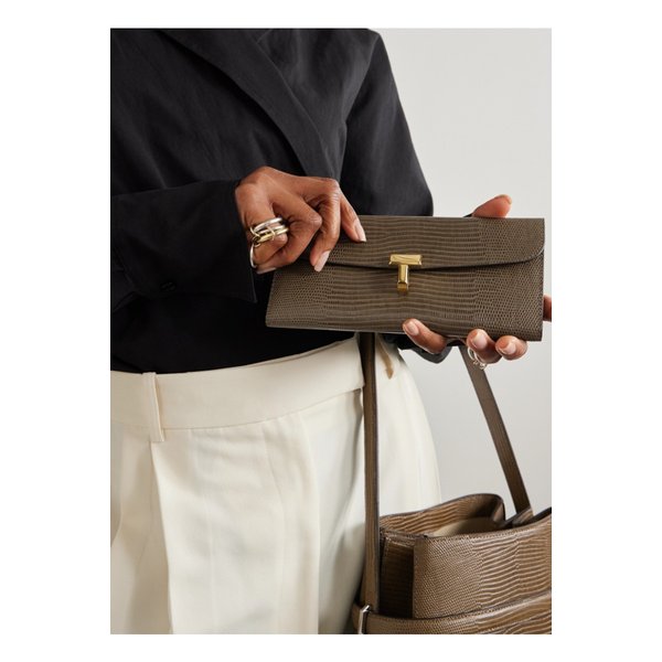 티락 리자드 이펙트 가죽 지갑 다크 그린 46376663162874069