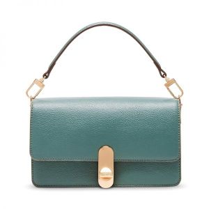 이스퀘어 3893452 Anne Klein E/W Convertible Flap Shoulder Bag with New Turnlock