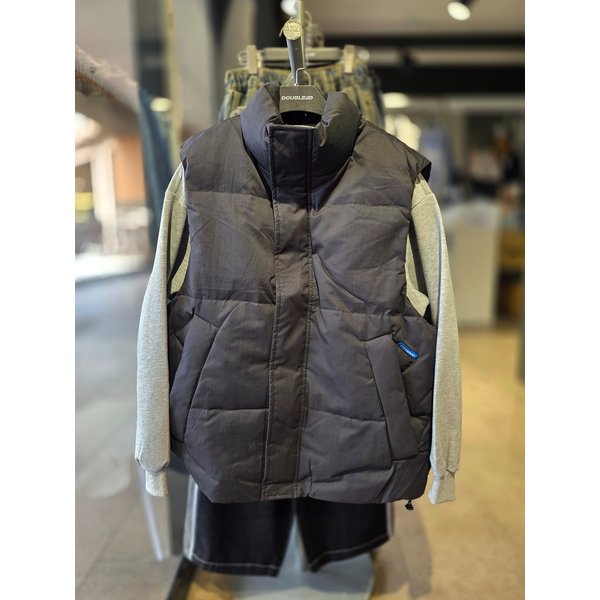 [시흥점] 무지 하이넥 덕다운 조끼(남녀공용)/JGZZ54901BK