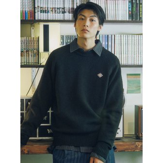 원더플레이스 MULTI TONE PULLOVER [BLACK]