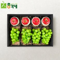 [8/26(월)순차출고][총각네] 명품 샤인머스캣 제수용 사과 혼합과일 선물세트 3호 4.2kg