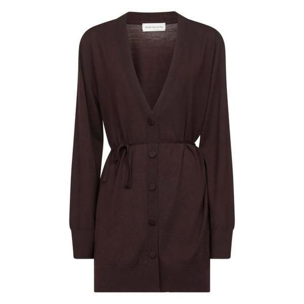 확대된 대표 드리스 반 노튼 가디건 0112042700 704 DARK BROWN