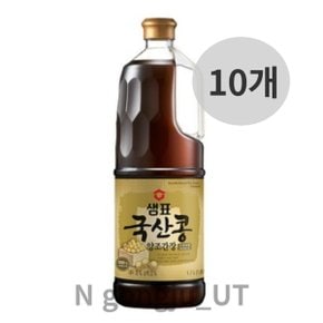 샘표 발효 명가 국산콩 프리미엄 양조간장 1.7L 10개