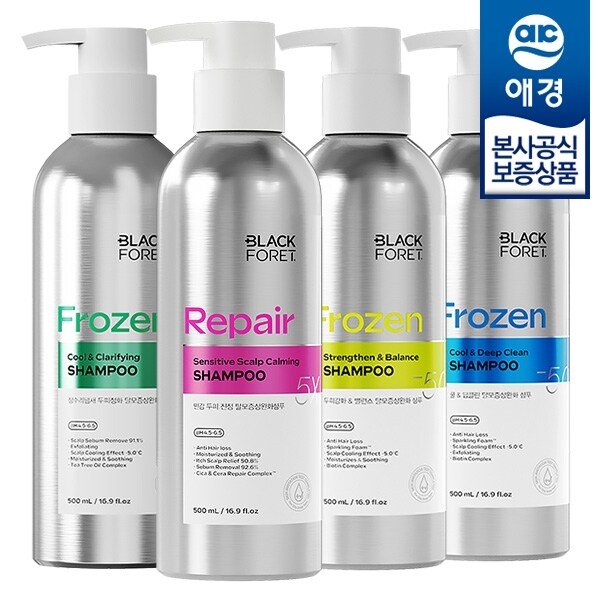 블랙포레 두피강화 탈모증상완화 샴푸 500ml x1개