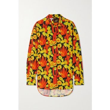 로에베 + Paula`s Ibiza Printed Woven Shirt 오렌지