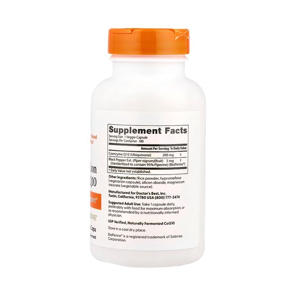 닥터스 베스트 CoQ10 코엔자임 바이오페린 함유 200mg 180베지캡슐