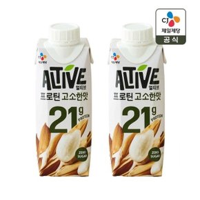얼티브 제로슈가 프로틴 식물성 고단백 고소한맛 250ml x2개