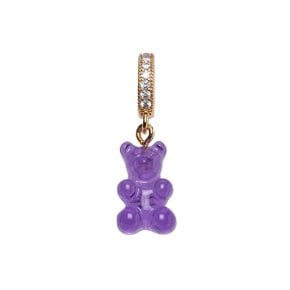 노스탤지어 베어 큐빅 펜던트 플럼 NOSTALGIABEAR PAVE PLUM