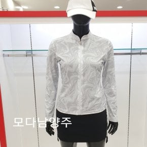 [모다남양주점/파사디] 골프 여성 여름 냉감 스컬 프린트 이너 집업 티셔츠 P22MTJ187X1