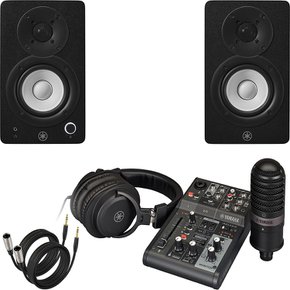 Yamaha AG03MK2 LSPK (라이브스트리밍팩) 검정색 + HS4 Black 1조2개  정식수입품