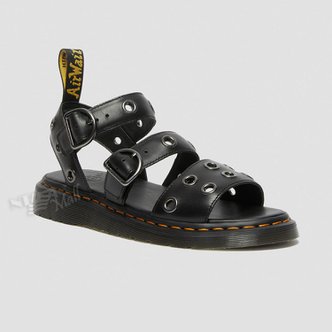 닥터마틴 NA 그리폰 하드웨어 27504001 DR. MARTENS GRYPHON HARDWARE BRANDO LEATHER SANDALS