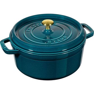  일본 스타우브 냄비0108 staub La Cocotte Round 1023919 Pico Lamer 7.9 inches 20 cm Brass Kn