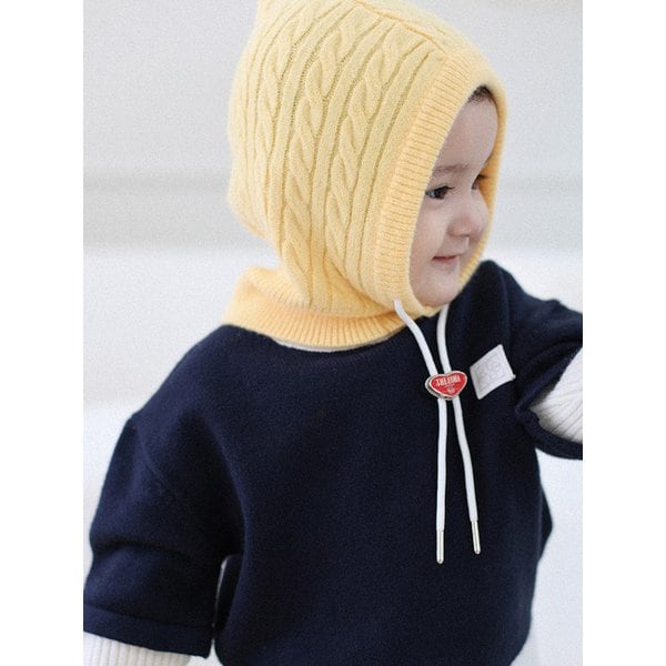 [KIDS] 스너그 케이블 가을겨울 바라클라바 옐로우