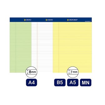 오피스디포 리갈패드  B5 연두 50매  옥스포드 A15