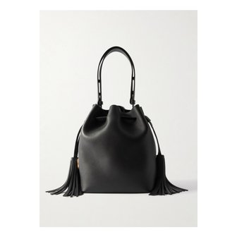 발렌티노 소 세오 프린지 가죽 숄더 백 블랙 46376663162845430