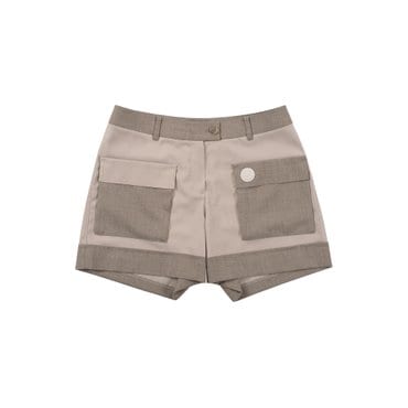 MARTINE GOLF [정상가 298000원]여성 아웃포켓 롤업 숏팬츠 베이지 (Q0C710353)
