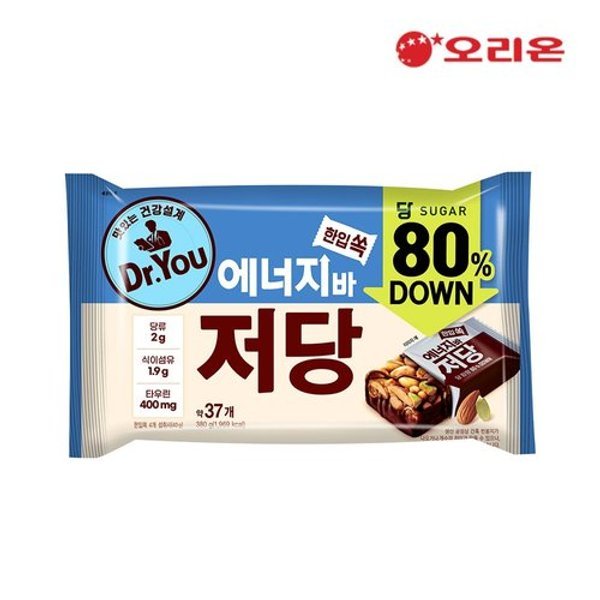 오리온 에너지바 저당 한입쏙 38p (380g)