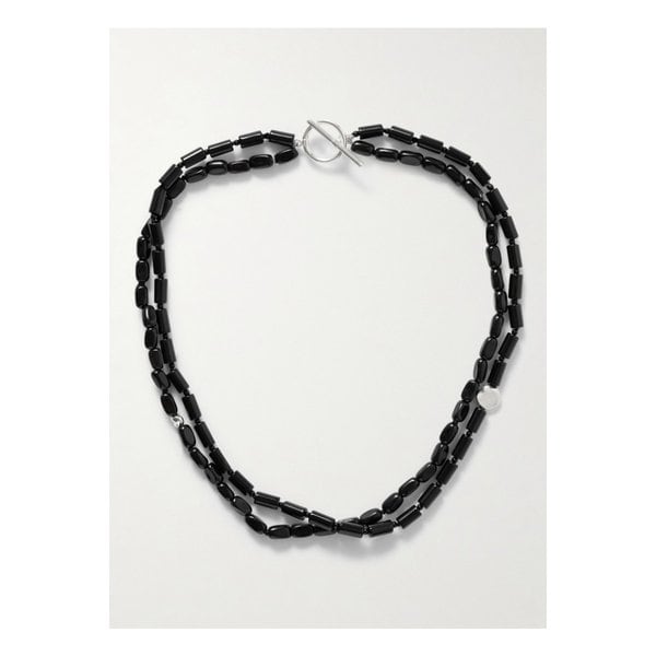 윌라 스털링 실버 오닉스 네크리스 블랙 46376663162963867