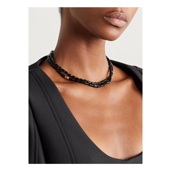 윌라 스털링 실버 오닉스 네크리스 블랙 46376663162963867