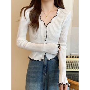 슬림핏 메로우 에지 가디건 G6SCD006P _P418315053