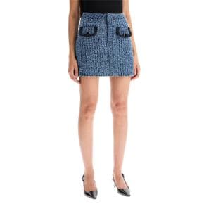 [SELF PORTRAIT] Mini skirt PF24 826SK BL BLUE