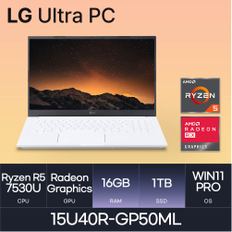 LG전자 2023 울트라PC 15U40R-GP50ML (WIN11 PRO/SSD 1TB/RAM 16GB) HMC