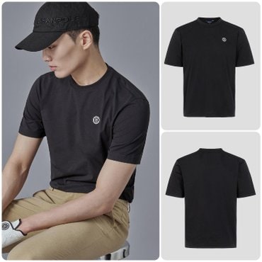 빈폴골프 SS25 UNI 소로나 반팔 편한 티셔츠 - 블랙 (BJ5442NB35)