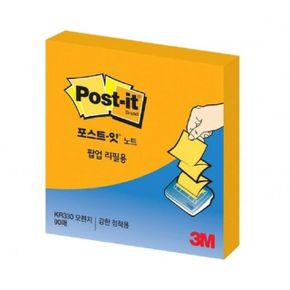포스트잇 슈퍼스티키팝업리필 3M KR330SSN654 오렌지 X ( 2매입 )