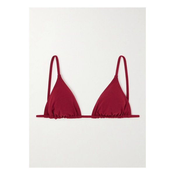 에레스 레 에센시엘 모우나 골지 트라이앵글 비키니 탑 레드 46376663162933847