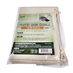 삼베 주머니 삼베찜주머니 국물육수우리기용삼베천 소 X ( 2매입 )