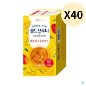 담터 제로 콜드브루 티 애플망고 루이보스 20T X 40