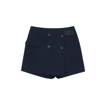 MARTINE GOLF [정상가 378000원]여성 더블버튼 랩 버클 쇼츠 네이비 (Q0CQ20549)